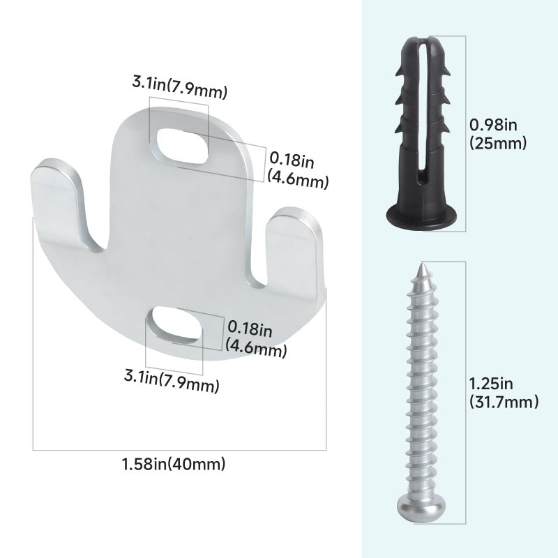 Aigemsi (2-Pack RP61600 Bathroom Mounting Hardware Kit, Compatible with Delta Leland Series Accessories, Fits Towel Bars, Toilet Paper Holders, and Robe Hooks - Image 2
